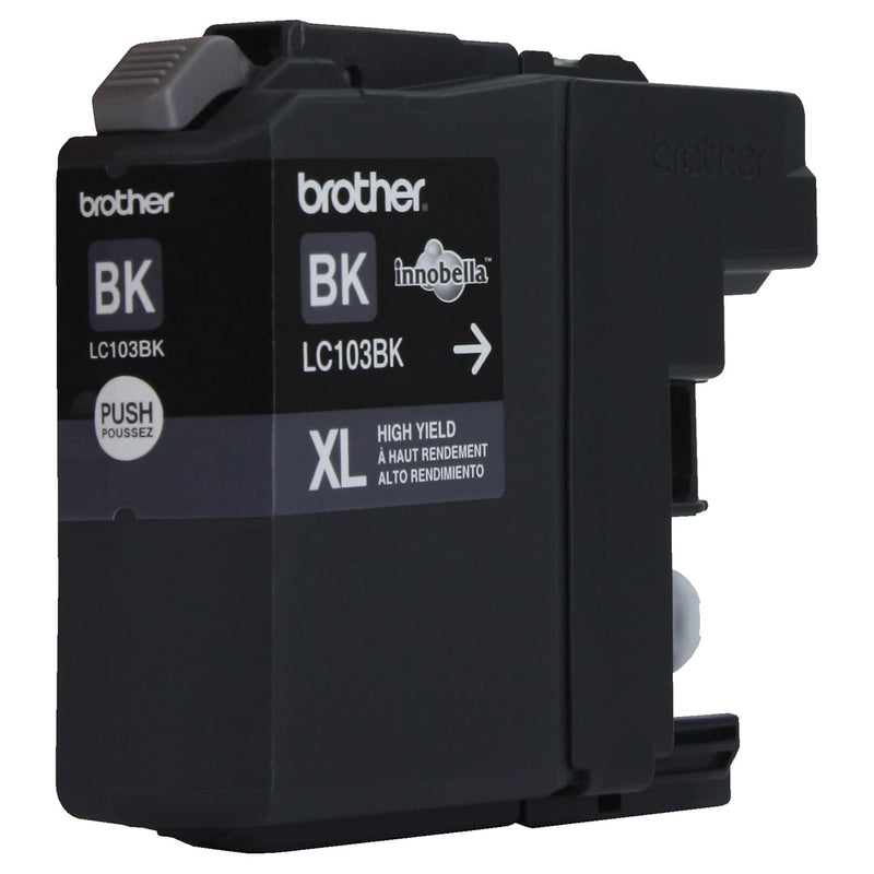 Brother Genuine High Yield Black Ink Cartridge, LC103BK, Replacement Black Ink, Page Yield Up to 600 Pages, Amazon Dash Replenishment Cartridge, LC103, 1 OEM Cartridge 1 Count (Pack of 1)
