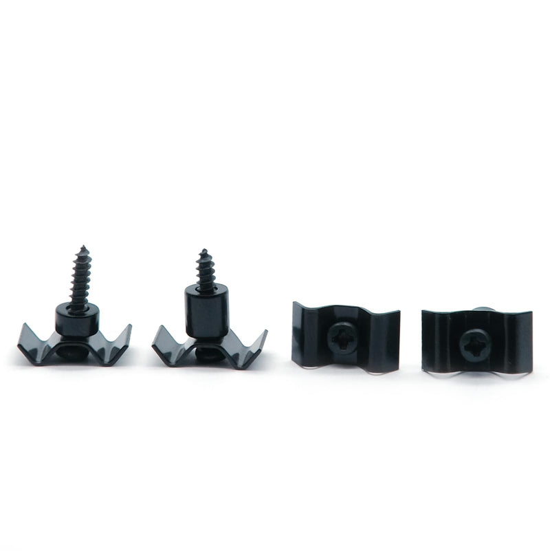 [AUSTRALIA] - 4PCS Metal Vintage Style Guitar String Trees Guides Retainers for Fender Strat or Tele Style Electric Guitar (Black) Black 