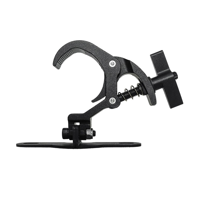 2Pcs Stage Light Clamps, Adjustable Stage Hook Clamp, Theatre Heavy Duty Clamp Stage Light Clamp, Anti-skid Rotation Lighting Fixture Truss Clamp for Spots Lights Stage, Style A Black