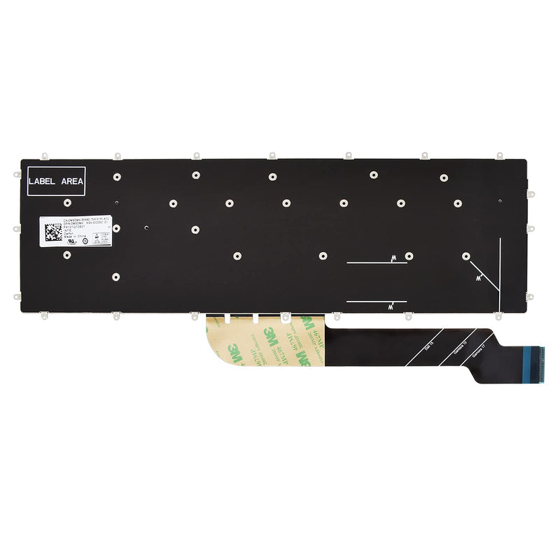 SUNMALL Replacement Keyboard Compatible with Dell Inspiron 3579 3583 3779 5565 5567 5570 5575 5587 7566 7567 7577 7588 5767 5770 5775 7773 7778 7779 Laptop. (No Backlight)