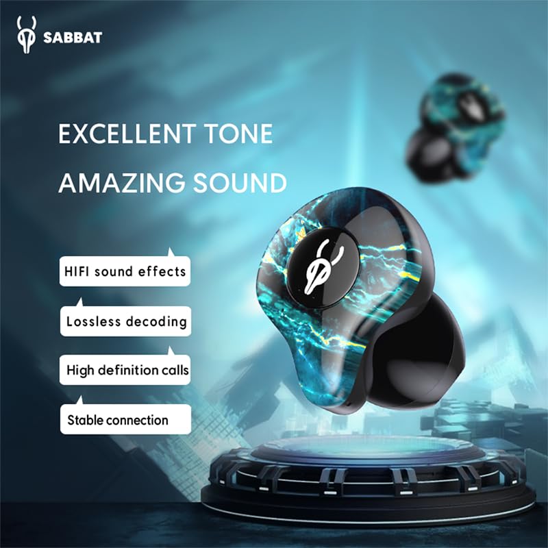 Sabbat X12 Ultra 2026 new Wireless Earbuds–CVC 8.1 Noise Reduction,Hi-Fi Stereo Sound,30H Long Battery Life,in-Ear Headphones for Sports&Work,Compatible with iPhone,Samsung,iOS,Android(Dream Stone) Dream Stone
