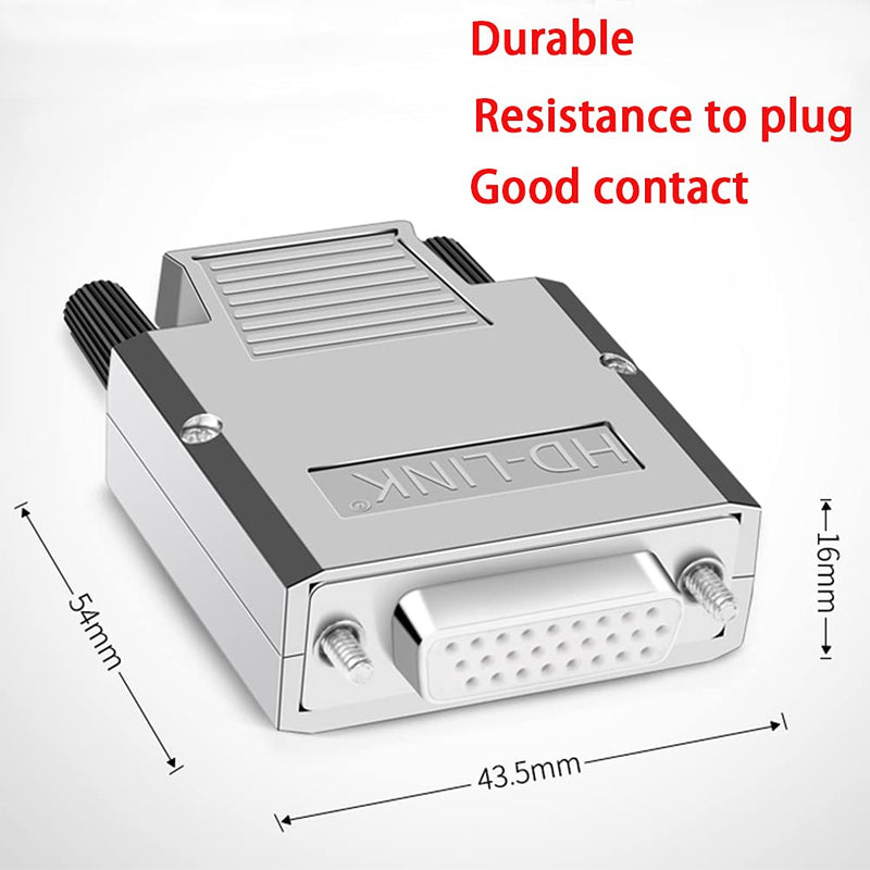 ANMBEST DB26 Breakout Connector, Solderfree Metal Shell RS232 D-SUB Serial to 26-Pin Port Terminal Female Adapter Pure Copper Core Gold Plated Connector with Case Female Metal