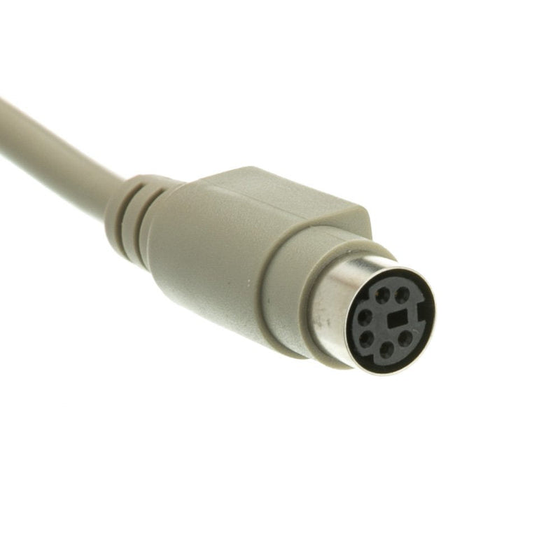 CableWholesale PS/2 to at Keyboard Adapter, MiniDin6 (PS/2) Female to Din5 (at) Male, 6 inch
