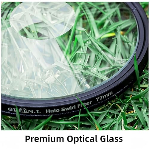 GREEN.L 82mm Spiral Halo Camera Lens Filter Halo Swirl Filter