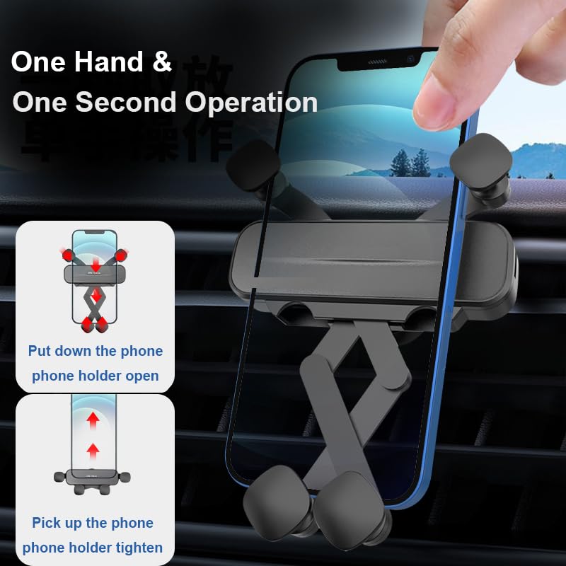 Car Phone Holder for Chevy Equinox Auto Accessories[Special vehicle installation，only For 2018-2023 Equinox，non universal][Auto Lock Hands Free Cell Phone Mount Car fits for iPhone & All Smartphones]