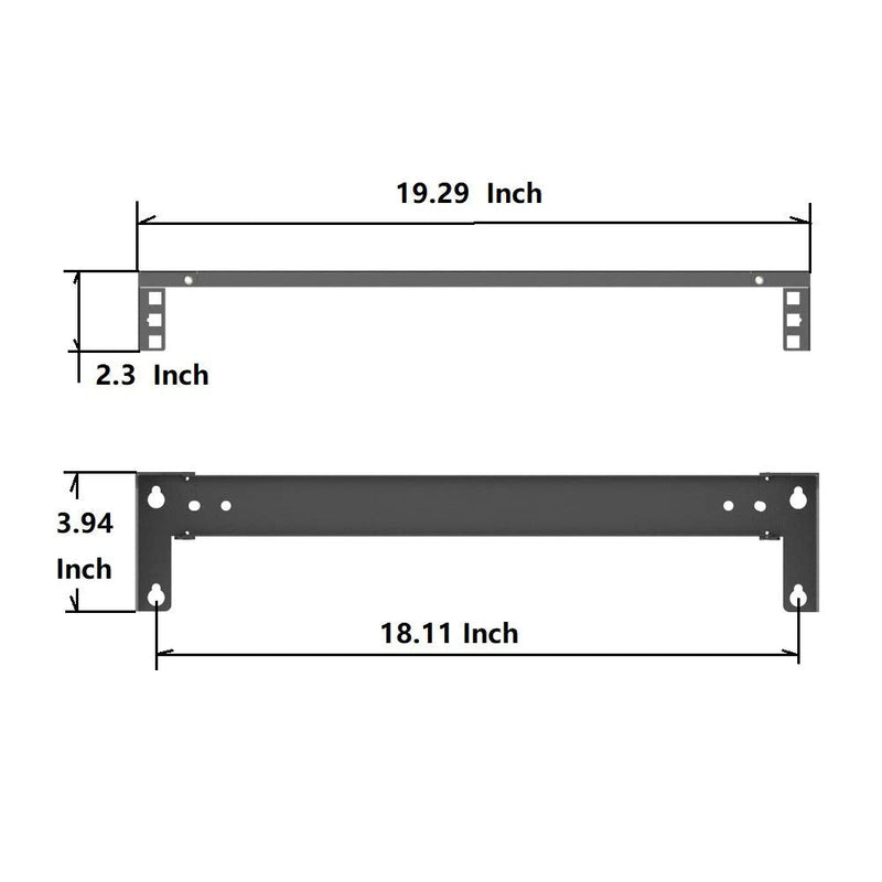 1U Folding 19 Inches Cold Rolled Steel Wall Mountable Simple Vertical Rack and Networking Euipment Rack Including Hardware for Assembly（1U100 1U