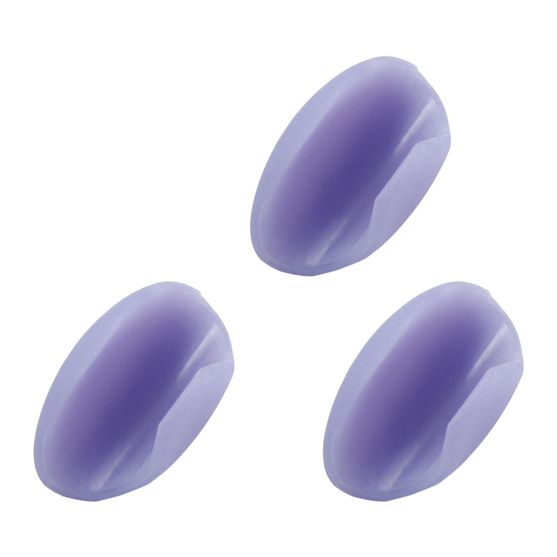 3Pcs Purple Flute Thumb Rest Cushion, Soft Silicone Finger Cover for Flute Wind Instrument