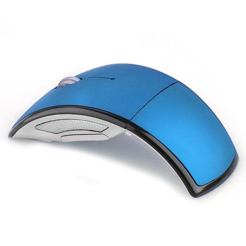 Foldable Wireless Mouse 2.4GHz for The PC Computer Mouse Foldable Folding Mice USB 2.0 Receiver for PC Laptop Blue