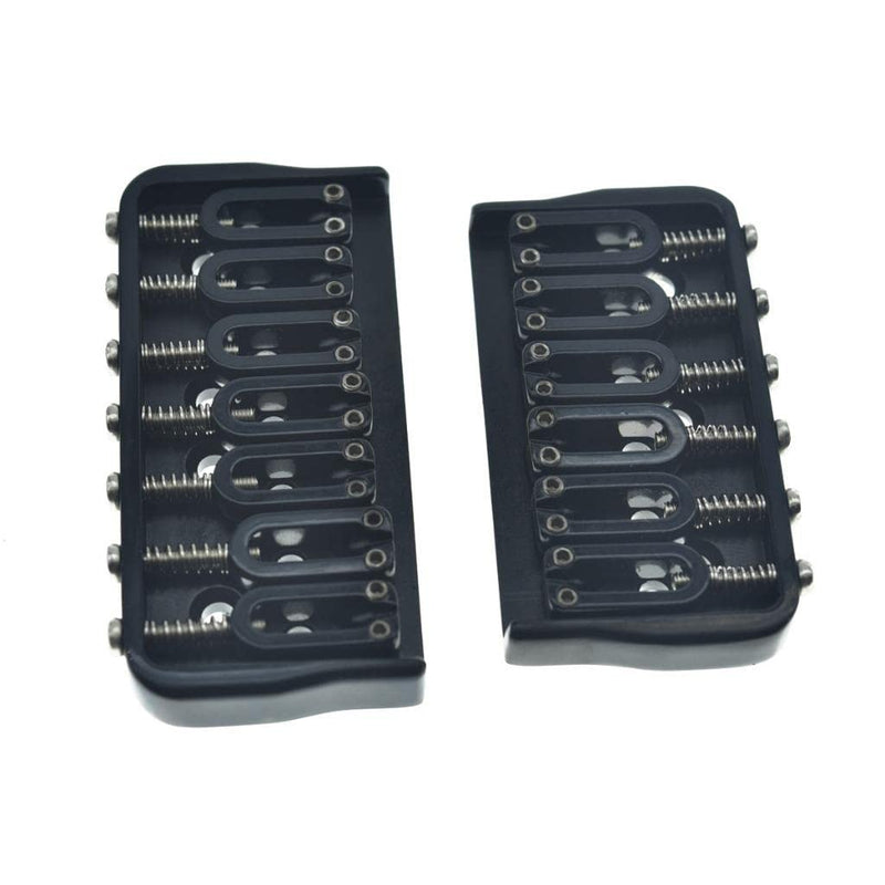 [AUSTRALIA] - KAISH Black 7 String Guitar Fixed Bridge Electric Guitar Hardtail Bridge for Strat/Tele Guitars 7 String Model 