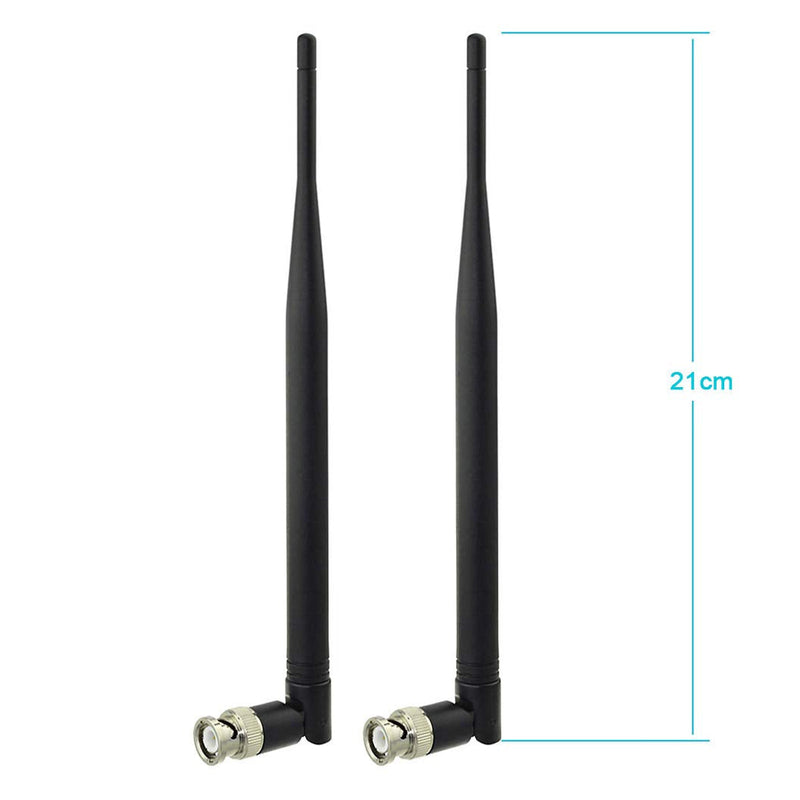 Bingfu Wireless Microphone Receiver Antenna UHF 400MHz-960MHz BNC Male Antenna (2-Pack) for Wireless Microphone System Receiver Remote Digital Audio Mic Receiver Tuner UHF Ham Radio