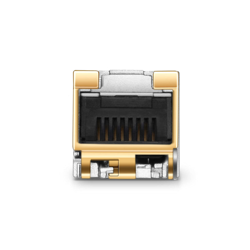 1000BASE-T SFP to RJ45, 1.25G SFP-T Gigabit SFP Copper RJ45 Module Mini GBIC Transceiver for Ubiquiti UF-RJ45-1G, Supermicro, Netgear, Broadcom, Other Open Switches, up to 100m 1000Base-T: 100m