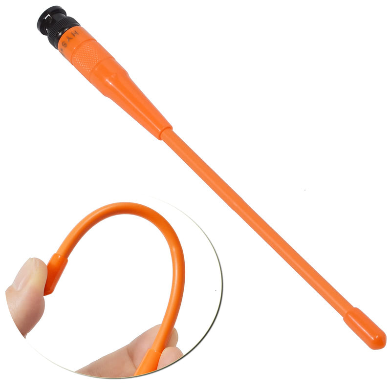 [AUSTRALIA] - HYS BNC HT Antenna, 144/440 MHz Dual-Band High Gain Handheld Antenna for ICOM IC-V9 Motorola HT440 CP500 Uniden Bearcat Whistler VHF/UHF Ham Radio (Pack of 2) Orange 2pcs 