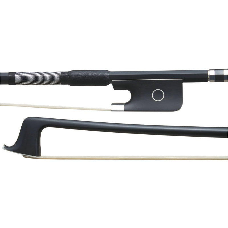 Viola Bow Carbon Fiber Stick Ebony Frog Natural Horsehair for Teacher Student Professional Viola Bow Full Size 02-Carbon Fiber