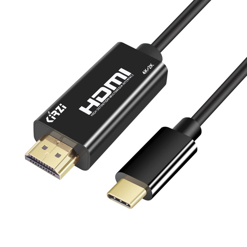 USB C to HDMI Cable 60ft, [4K@60Hz, High-Speed] Type C to HDMI [Thunderbolt 3/4 ],Compatible with Chromebook, MacBook Pro/Air 2023, iPad Pro, iMac, XPS 17, S23, Black (60ft)