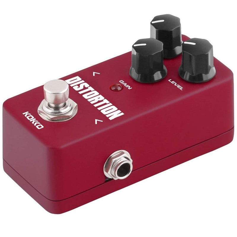 Distortion Guitar Pedal, Mini Effect Pedal Processor of Classic Distortion Tone Effect Universal for Guitar and Bass, Exclude Power Adapter - KOKKO (FDS2)