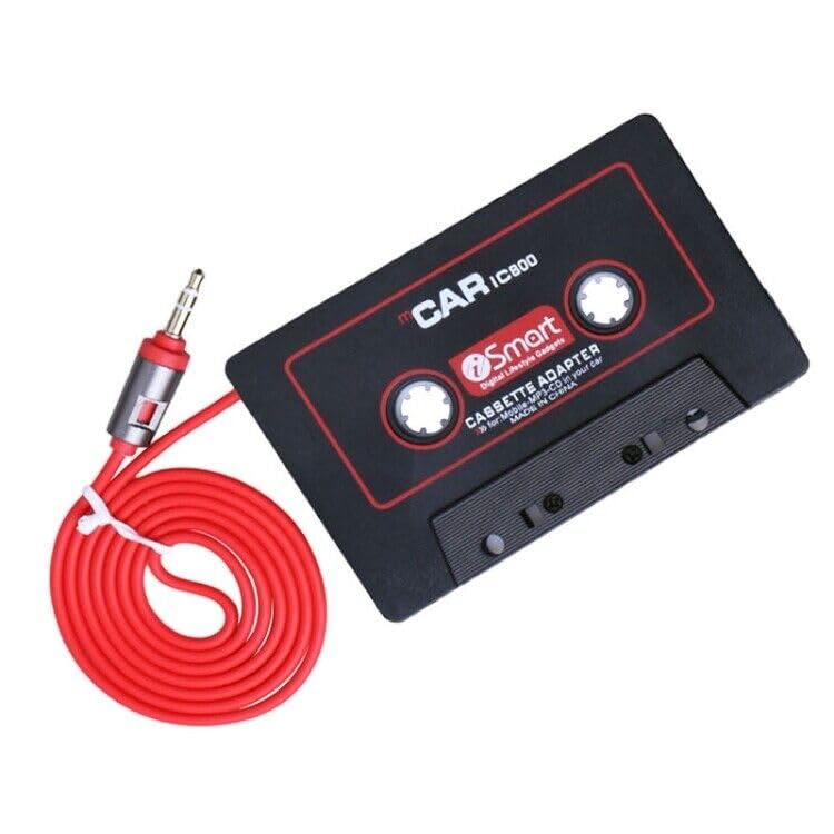Aux Car MP3 Audio Cassette Adapter 3.5 MM Jack Headphones Connector Car Universal Audio Cable Tape Adapter for Car, Phone, MP3 ect.