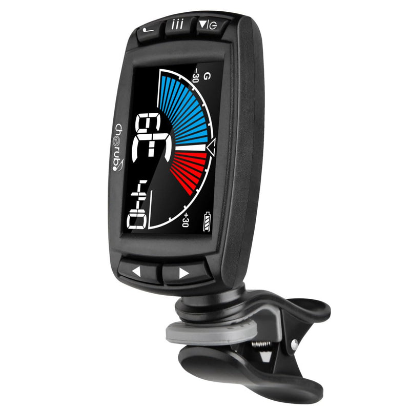 [AUSTRALIA] - Cherub WMT-560 Rechargeable Guitar Tuner with Metronome, Tone Generator, Tap Tempo 