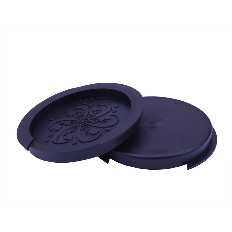 Guitar Soundhole Cover, 4 inch Sound hole Rubber Cover for Acoustic Guitar (Black) Black