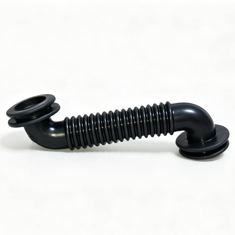 2Pcs 25MM x 25MM Car Wire Harness Tube, Black Rubber Door Wiring Dust Proof Tube, Automotive Electrical Cable Protection Sleeve