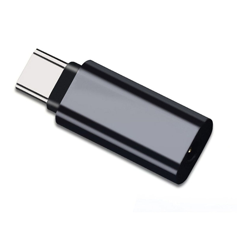 Cablecc Type-C to 3.5mm Earphone Adapter USB-C 3.1 Male to AUX Audio Female for Xiaomi 6 Mi6 Letv 2 Pro 2 Max2 (Black) straight
