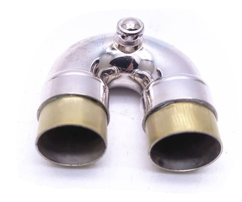 Jiayouy Trumpet 2nd Valve Tuning Silde Assembly for Brass Bb Trumpet Instrument Silver