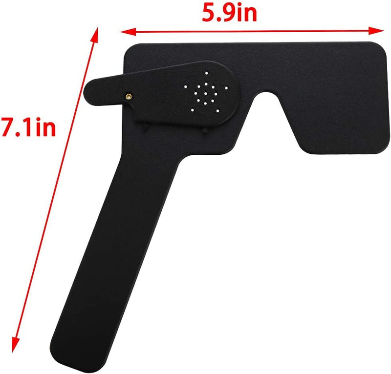 Lorgnette Pinhole Occluder Black Medical Eye Test Instrument