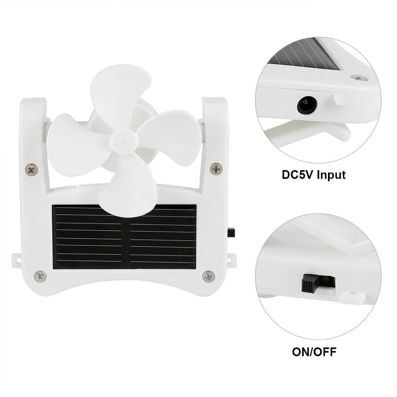 Yosoo Portable SolarFan, Solar PowerHat Clip on Mini Fan Pocket Clips Solar Hat Sport Fan USB Hanging Cooler for Indoor Ourdoor