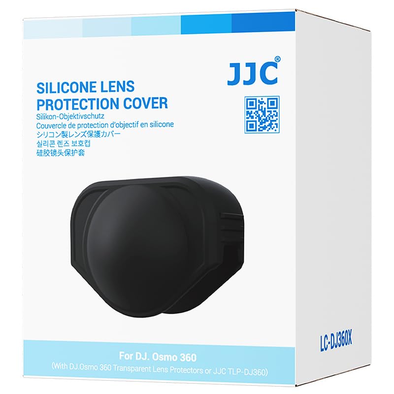 [AUSTRALIA] - JJC Lens Cover for DJI Osmo 360, Silicone Cover Compatible with Osmo360 LensProtector, Protective Rubber Cap Protect Front & Rear Lens from Crack Bumps Dust Scratch When Not Using Large-Compatible with Lens Guard 