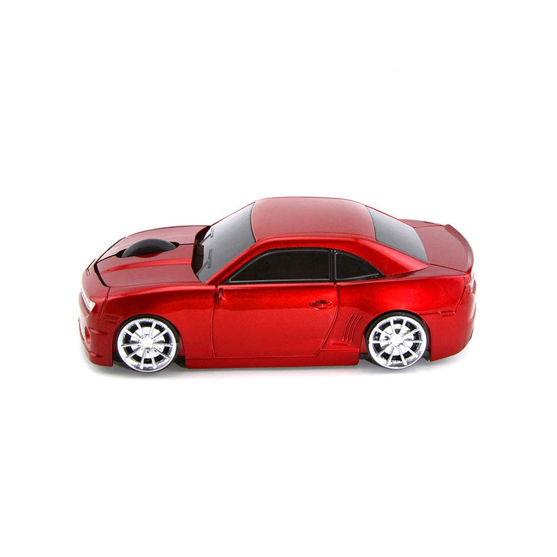 ECOiNVA for Wireless Sports Car Mouse Desktop Laptop Computer Optical Mouse Mice AAA Battery Nano USB 2.4GHz (Red) Red