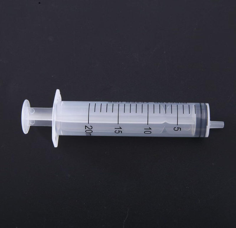 Pack of 12 Syringes, 20 ml Reusable Syringe, Dosing Syringe Without Needle, Tools for Liquid Measure Syringes, Food Syringe, for Laboratory, Animal Feeding, Plant Watering