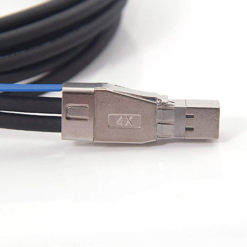 10Gtek 12G Mini SAS HD SFF-8644 to SFF-8644 Cable for NVMe Enclosure/Storage Array, SAN & JBOD Compatibility, 100-Ohm, 1-m(3.3ft), 2-Pack 1) 8644 1m 2pc