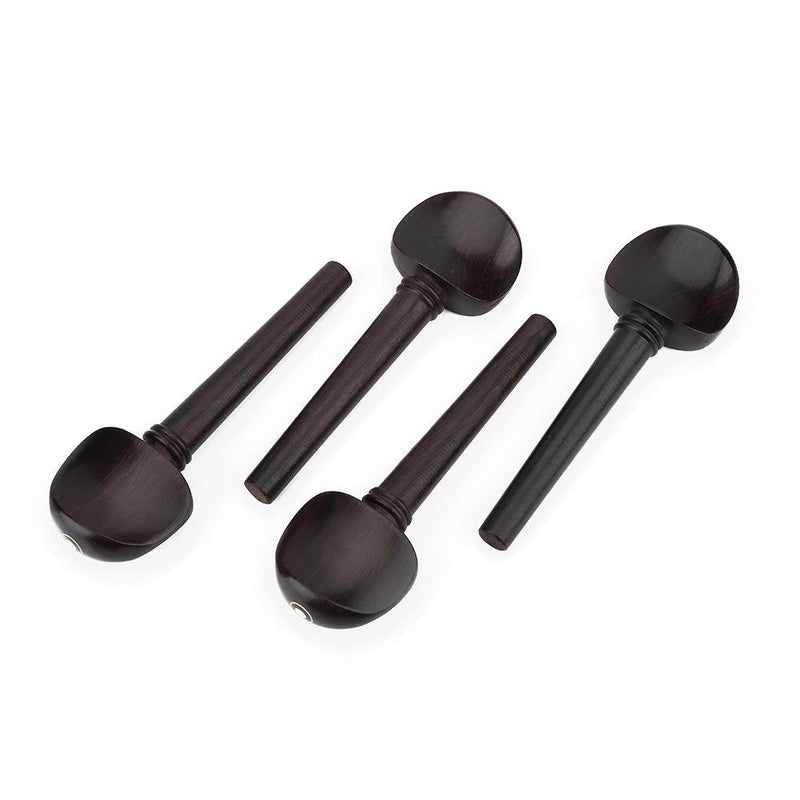 [AUSTRALIA] - 4 Pcs Cello Tuning Pegs, Ebony Wood No Hole Cello Peg for 4/4 Cello 