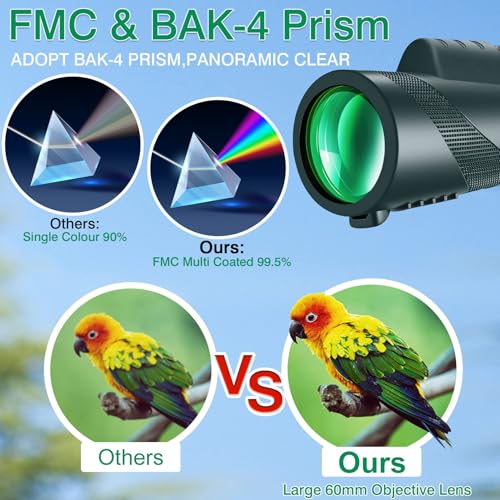 80×100 monocular Telescope with high Magnification and high Definition
