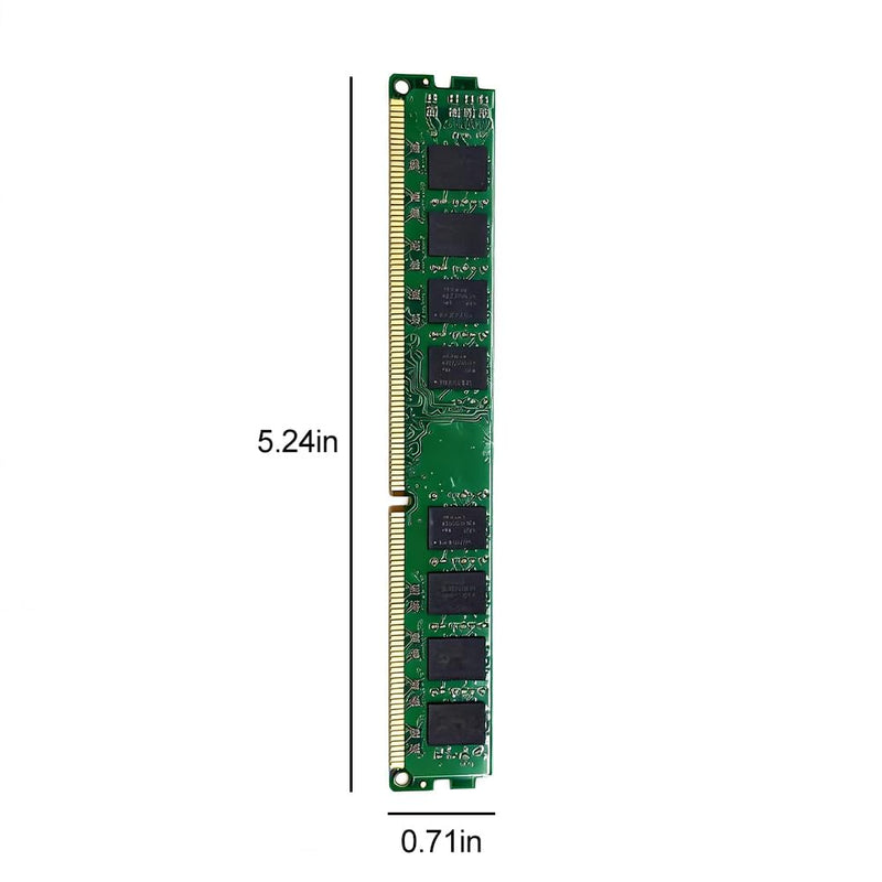 4GB DDR3 1600MHz Desktop RAM, 1.5V High-Speed Internal Memory for PC, Compatible with Most Motherboards (1x4GB)