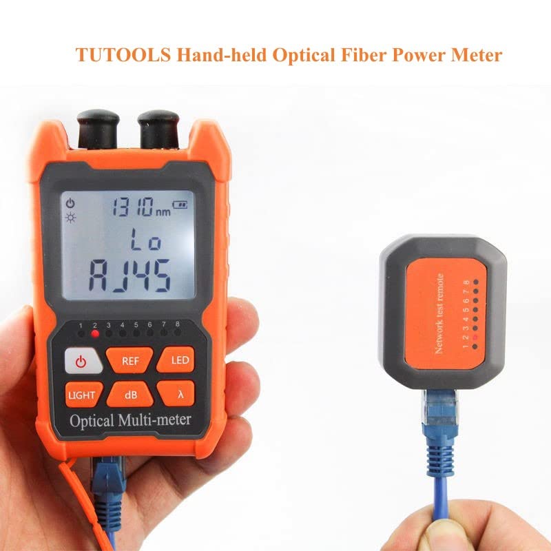 [AUSTRALIA] - Hand-held Optical Fiber Power Meter, Fiber Optic Cable Tester for FC/SC/ST Universal Interface,Optical Multi-Meter with 2mW Visual Fault Locator 