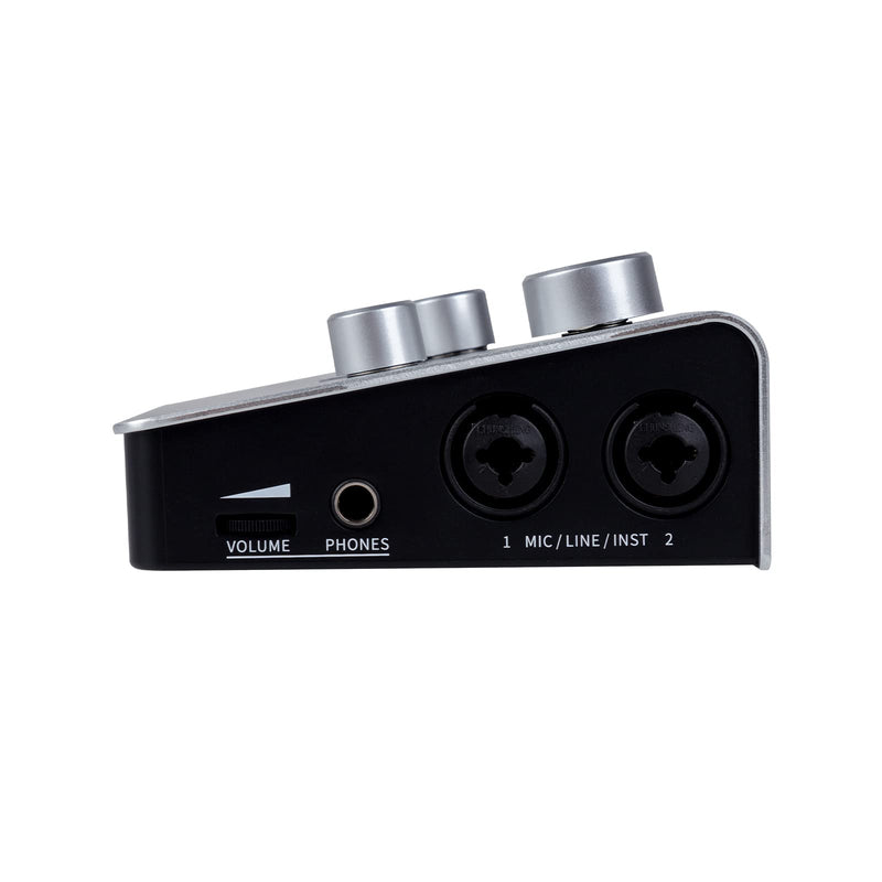 MOOER SteepⅡ Multi-platform Audio Interface for Professional Recording, MIDI in/out Stero Soud With 24bit/192 Khz Ports, Support App Software,(STEEP II) STEEP II