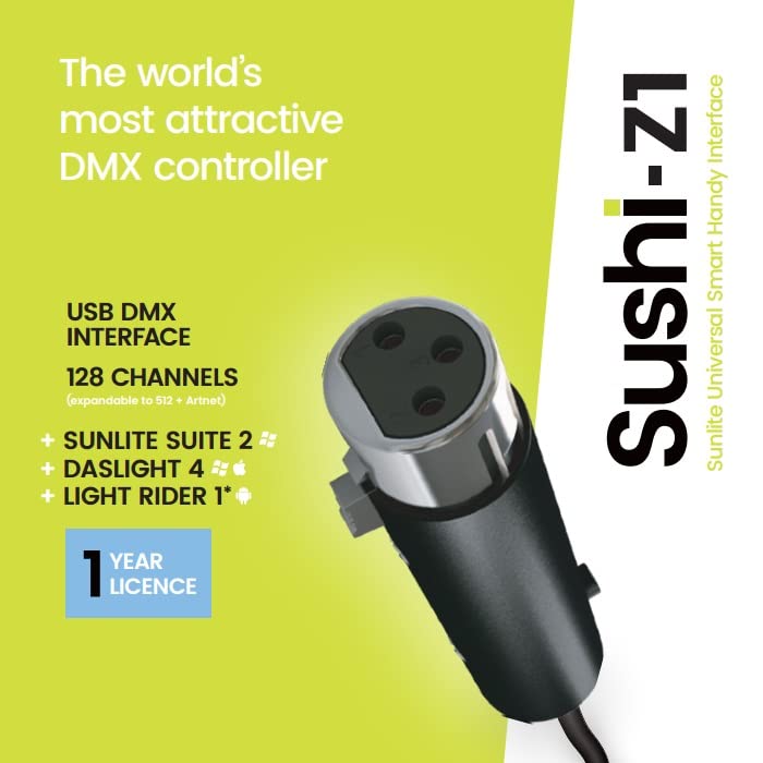 [AUSTRALIA] - Sushi-Z1 DMX Lighting Controller - LED Lighting Control - Stage Light Controller 