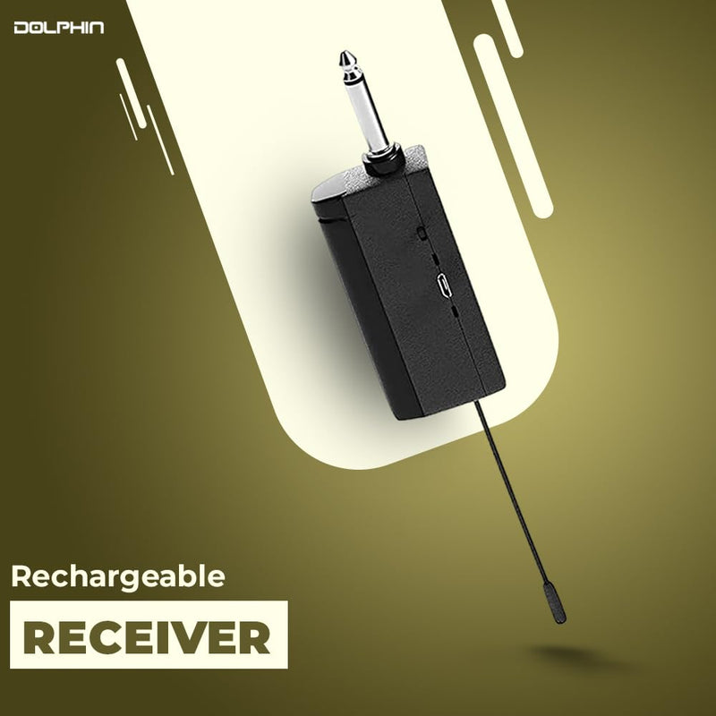 [AUSTRALIA] - Dolphin PartyMic 20: Professional Wireless Microphone System – Dual Handheld Dynamic Mics with Rechargeable Receiver (Set of 2) 