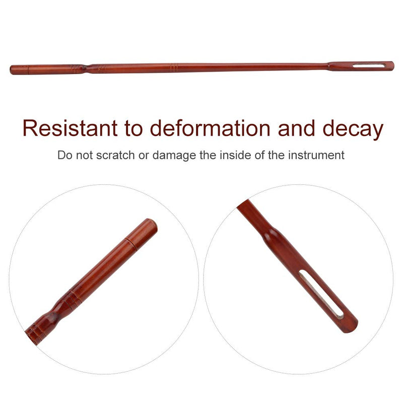 Flute Cleaning Rod,Maple Wood Succinite Color Flute Maintenance Cleaning Tool 36.2 x 0.96cm Playing Accessories