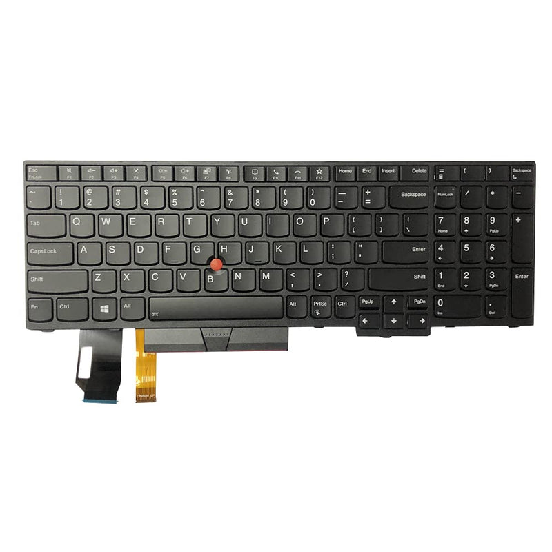 Huasheng Suda Backlit Keyboard US Replacement for Lenovo ThinkPad E580 E585 | L580 E590 T590 L590 T15,P52,P72,P53 P53s,P15s Gen 1,P15s Gen 2,T15 Gen 2,T14 Gen 1,5N20V78108 5N20V78907 5N20V77999