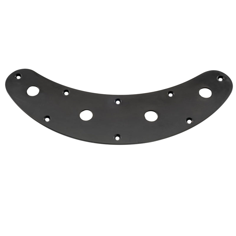 Musiclily Pro Steel 4-Hole Bass Control Plate for Music Man Style Electric Bass, Black