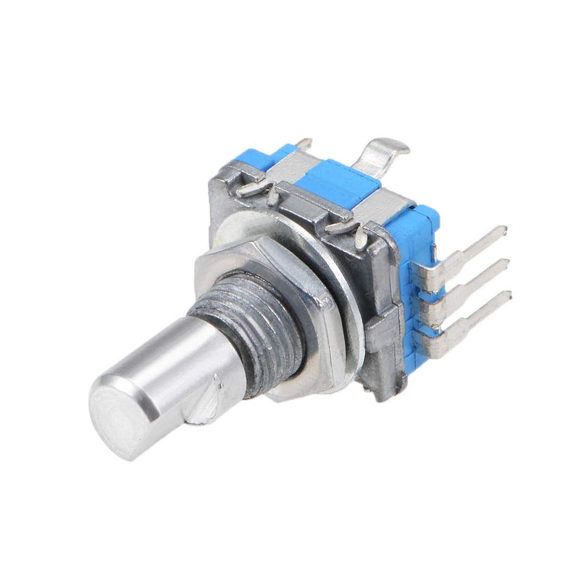 sourcing map 360 Degree Rotary Encoder Code Switch Digital EC11 7 Pins 15 mm D-Shaft Pack of 2