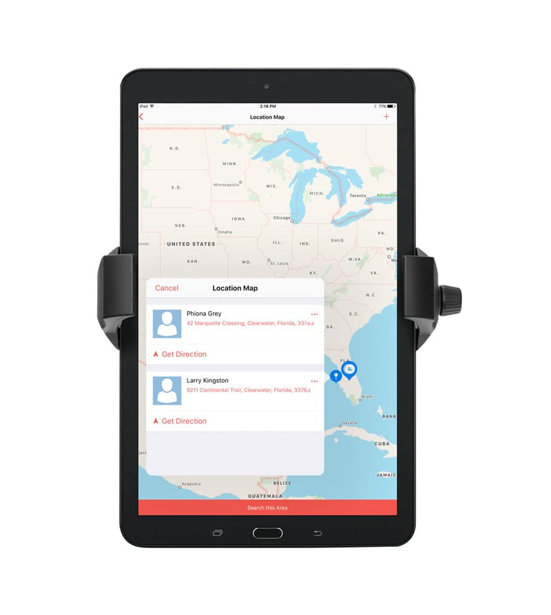 ARKON Mounts RoadVise® Ultra Phone and Tablet Holder for iPhone 14 13 12 Samsung Galaxy S22 S21 iPad mini Lenovo Tab M7 M8 RVKNAMPS
