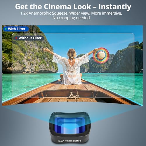 1.2X Anamorphic Lens Compatible with DJI Osmo Pocket 3/4/Xtra Muse 1.2X Anamorphic