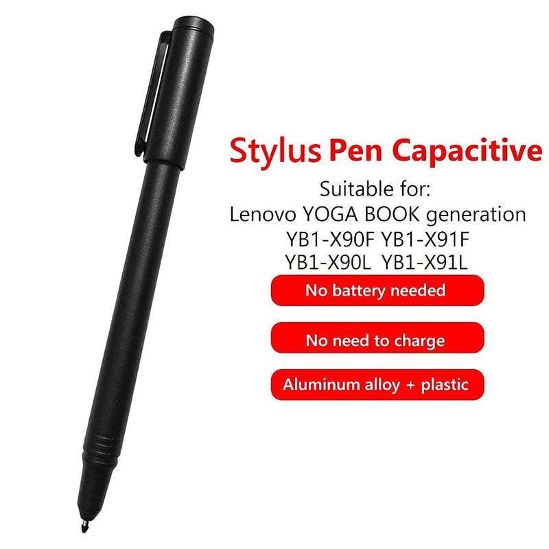 Yoga Book Real Pen Stylus for Ideapad Yoga Book YB1-X90F YB1-X90L YB1-X91L YB1-X91 10.1" Compatible FZA150000US, ZA0V0224US, ZA0V0035US, ZA0V0091US ZG38C01331 for Touchscreen, Real Pen, Black, Black