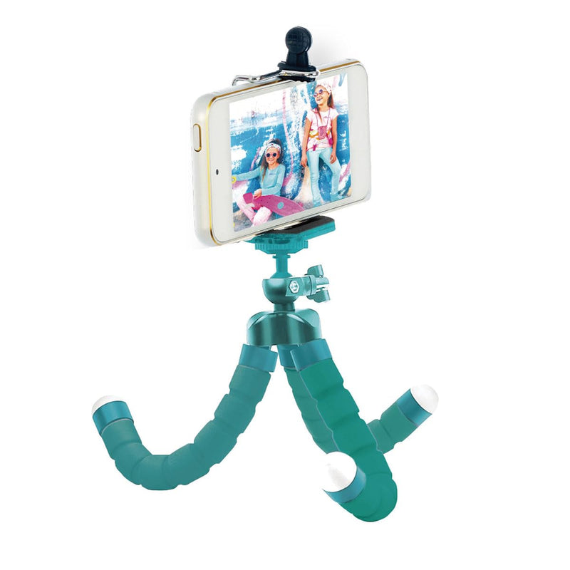 3-Piece Smartphone Accessory Kit for Kids – Flexible Tripod, 6ft. Charging Cable, Plush Cat Carrying Case (Lucky Kitty) – Vlogging, Influencer Kit for Kids Lucky Kitty Pouch