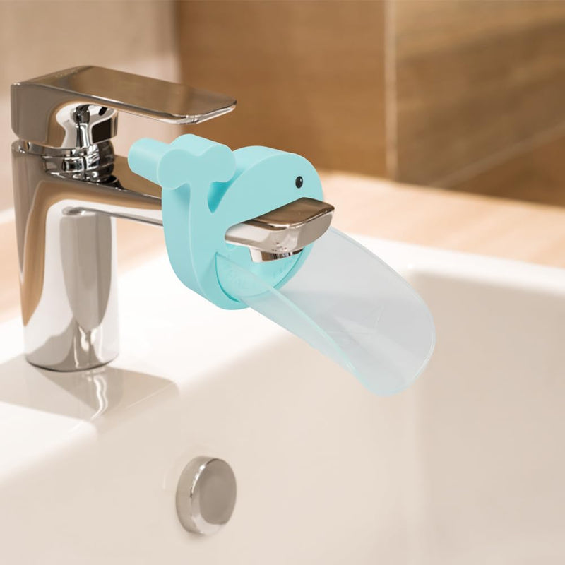 Pack of 2 Children's Tap Extenders, Faucet Extender for Children, Hand Wash, Kitchen, Bathroom (Blue + Pink) Blue and pink