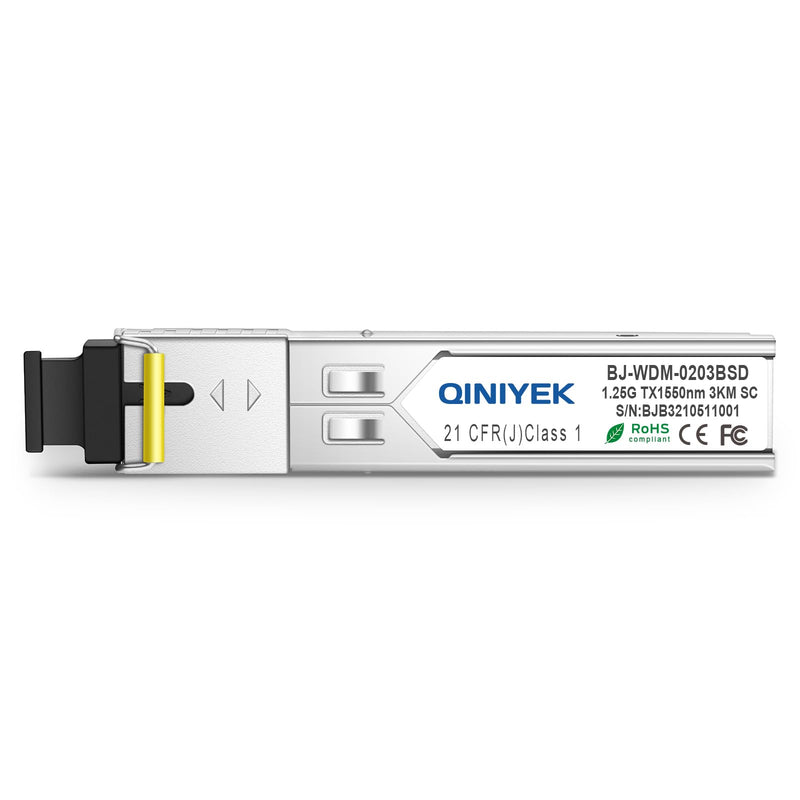 1 Pair simplex SC Module 3KM, 1.25G Single-Mode Fiber Connector, SFP-WDM-SM 1000BASE BiDi 1310nm/1550nm SFP Transceiver Module | Single-Mode Fiber Connector, SFP-WDM-SM 1000BASE BiDi 1310nm/1550nm SFP Transceiver Module, with DDM 1.25G BIDI SC