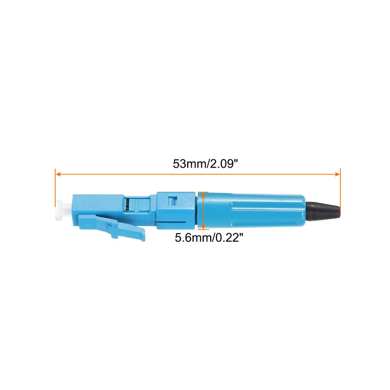 QUARKZMAN LC UPC Fiber Optic Quick Connector Single Mode Fiber Cable Quick Connector LC Adapter for CATV Network Pack of 5