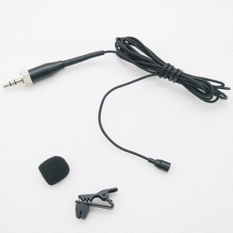 Tie Clip On Lavalier Microphone for Sennheiser Wireless Pocket System 3.5mm Lock Jack